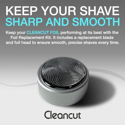 Replacement Kit for Cleancut ES412 Personal Shaver - Blade and Foil Head Replacement for Precision Shaving - Includes New Blade, Foil & Cap - Made in Japan, Easy to Install - color: K30sp