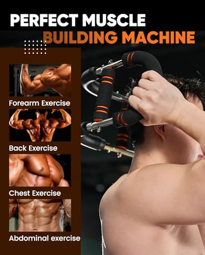 2026 New Saker PowerTwist Arm Trainer, Adjustable Forearm Strengthener, Arm Exercise and Chest Workout Equipment for Home Gym, for Men, Ideas for Fitness Enthusiasts - style: 30-120LB(Orange-Black)