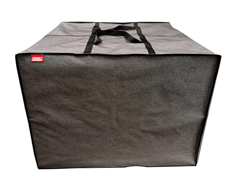Outdoor Square Cushion Storage Bag, Protective Zippered Storage Bags with Handles, 32''L x 32''W x 24''H Dark Grey - color: Dark Grey, size: 32"X32"X24"