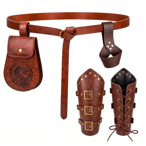 Renaissance Belt Pouch, Viking Bracer & Sword Sheath, Sword Holder Belt