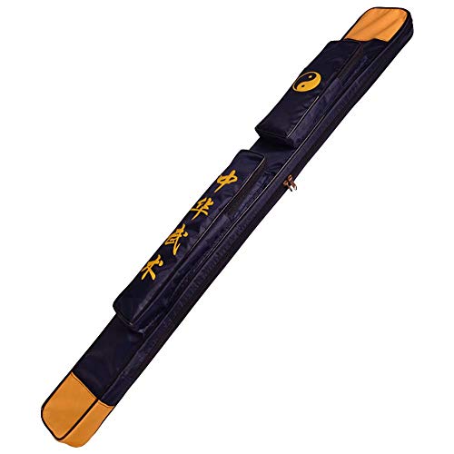 ZooBoo Tai Chi Sword Bag- Martial Arts Shoulder Case for Blades Nandao - color: Blue, size: Single Layer