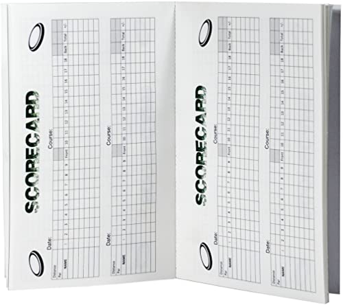 Disc Golf Scorekeeper Notebook, 110 Rounds for 6 Players, Perfect Bound