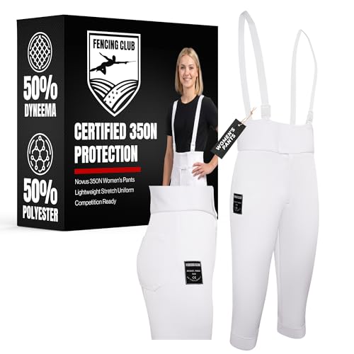 Womens Fencing Pants 350N, Novus Breathable Lightweight Stretch Knickers for Foil Epee & Saber Competition Ready - size: 38 Regular