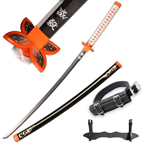 SV Anime Demon Sword Katana 41 Inch Decorative Collectible Gift Cosplay Sword,Various Styles Available - size: 41 in-Kochou Kanae black