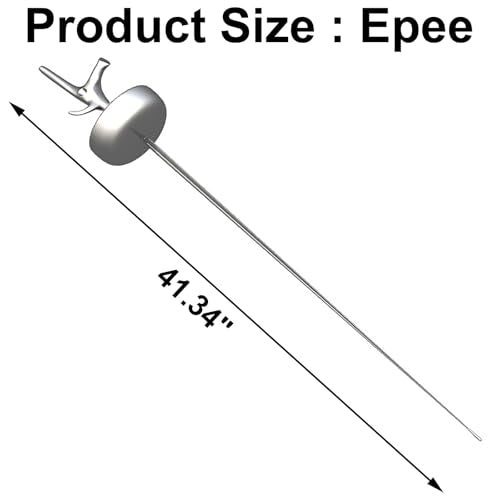 Fencing Electric Sword Weapon, National Grade Electric Fencing Sword with Handle Grip, Professional Complete Standard Fencing Gear for Fencer, 41.34" Blade Fencing Epee/Foil/Saber(Right Hand) - color: Epee(Right Hand)