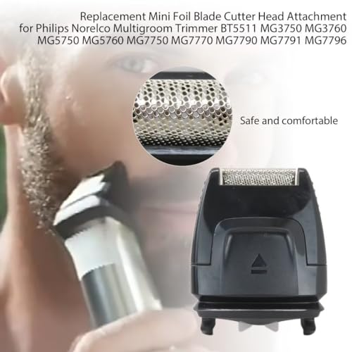 New Upgraded Mini Foil Blade Cutter Head Attachment Replacement for Philips Norelco MG7750 MG7770 MG7785 MG7790 MG7991 MG7796 MG9730