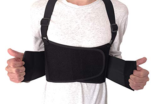Solmyr Rib and Chest Support Brace, Broken Rib Brace, Breathable Rib Belt for Sore or Bruised Ribs Support, Sternum Injuries, Dislocated Ribs Protection, Pulled Muscle Pain(XL) - size: XL