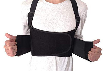Solmyr Rib and Chest Support Brace, Broken Rib Brace, Breathable Rib Belt for Sore or Bruised Ribs Support, Sternum Injuries, Dislocated Ribs Protection, Pulled Muscle Pain(XL) - size: XL