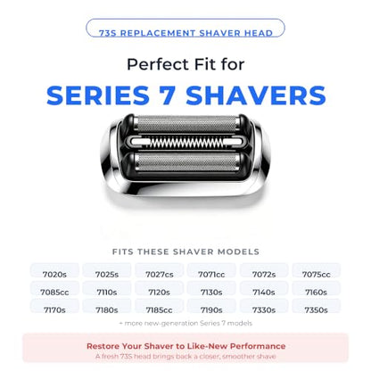 73S Replacement Head Compatible with Braun Series 7 Shaver,1Pack - size: 1PC