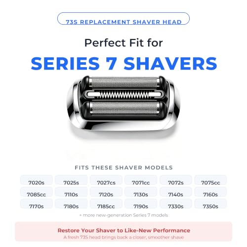 73S Replacement Head Compatible with Braun Series 7 Shaver,2Pack - size: 73S-2Pack