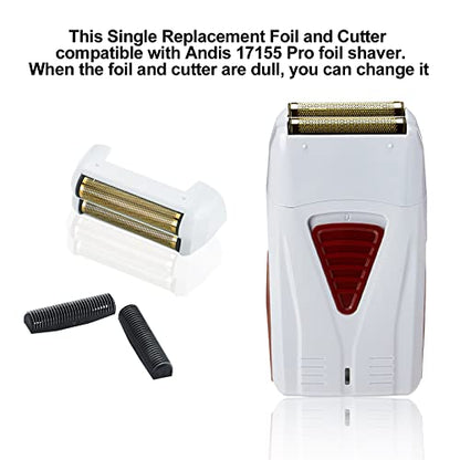 2 Pack Pro Shaver Replacement Foil Compatible with Andis #17150 Golden - color: 2 PACK