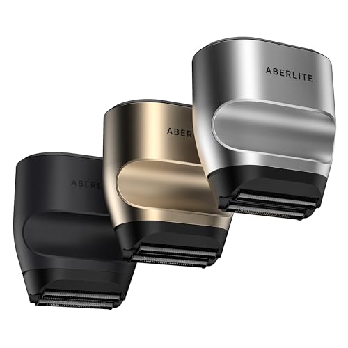 Aberlite Touch 2 Foil Head Shaver Replacement Inner Blade + Outer Foil Set (Gold TiN coating) (2 x 2-piece set) (Enhanced Performance) (Gold) - color: Gold