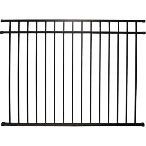 Weatherables Cypress Aluminum Fence Kit – DIY Kit for Backyard and Garden Fencing, Made with Durable Powder-Coated Aluminum that Combats Rust, Fading, and Corrosion (4.5’ x 6' Fence Panel) - size: Cypress 4.5' x 6' Fence Panel
