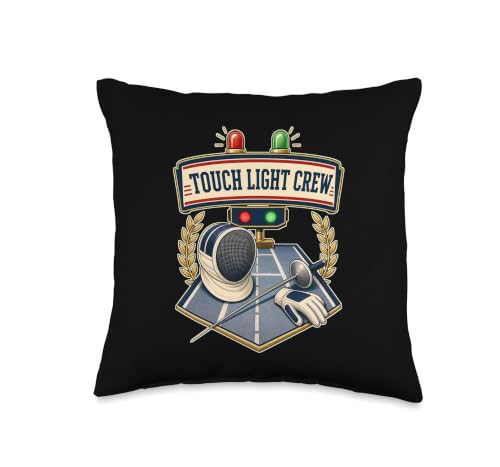 Touch Light Crew Fencing Scoring Box Throw Pillow - size: 16x16