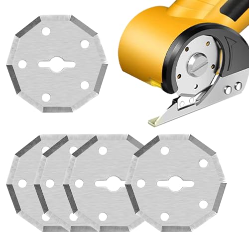 5 PCS Replacement Rotary Blades SK5 for Cardboard Box Cutter Electric Scissors Compatible for WorxZipsnip Expedman, Snapfresh LKCTB NoHitu and More (Silver) - color: Silver