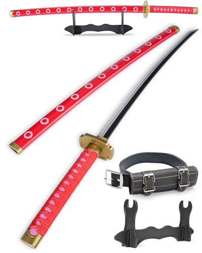 Cold Blade Katana Sword - 41 inches Katana Replica with Holster Belt and Display Stand - Sword with Authentic Design - color: Timeless Dawn