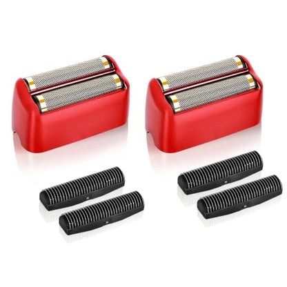 Replacement Head Compatible with BaByliss FX3 Foil Shaver - 2 Pack Red