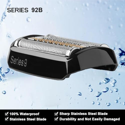 92B Replacement Head for Braun Series 9/S9 Sport Electric Shaver - color: silver-92b