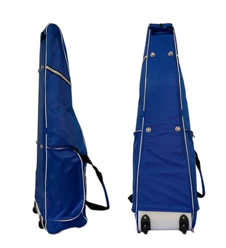 Fencing Suit Pull Rod Type Sword Bag with Wheels - Suitable for Foil/Epee/Saber Mask and Fencing Gear - color: Blue