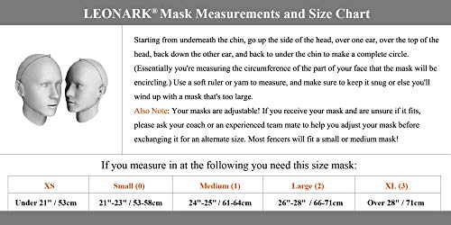 LEONARK Fencing Epee Mask Hema Helmet CE 350N Certified National Grade Masque - Fencing Protective Gear - color: Blue, size: X-Large