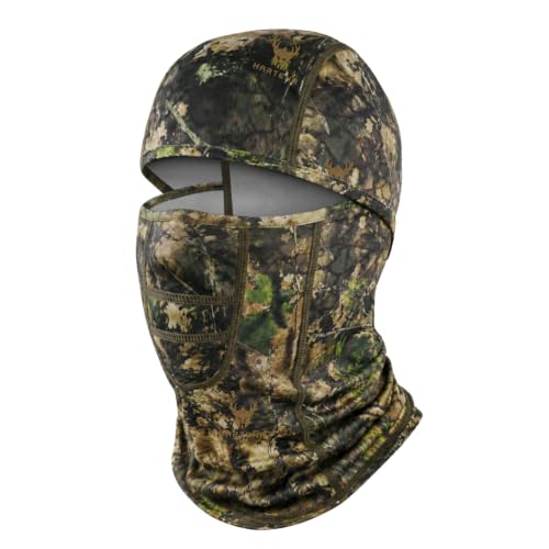 Lightweight Hunting Balaclava Camo Face Mask with Mesh Panel - color: Ridgewood