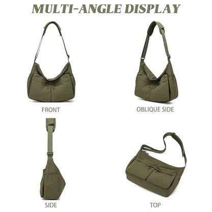 FSD.WG Crossbody Messenger Bag for men Shoulder Bag Large Capacity Laptop Bag Casual Bag - color: 59green
