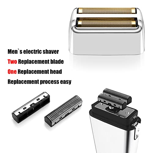 Replacement Foil and Cutters for BaBylissPRO Barberology Double Foil Shaver, Replacement Foil for BaBylissPRO Barberology FXFS2 Shaver, Silver - color: Silver