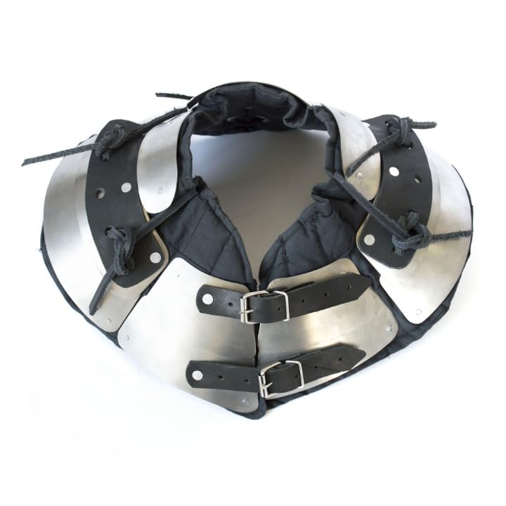 Gorget Medieval Fantasy Steel Neck Guard Functional Knight Armor LARP & Theatrical Play Armour