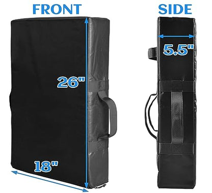 Taekwondo Kick Pad Martial Arts Training Equipment - Durable PVC Leather with High-Strength Sponge for Karate, Muay Thai, Kickboxing & MMA - size: 18"x26"x5.5"
