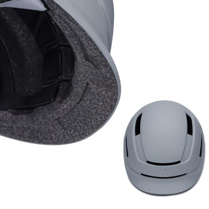 Adult Urban Bike Helmet - Adjustable Fit System & Integrated Taillight for Men Women - color: Matte Gray, size: Medium (55-58 cm)