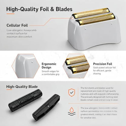 Shaver Replacement Pro Foil & Cutter,Compatible with Andis TS-1 Shaver Head - color: Golden 1 Pack