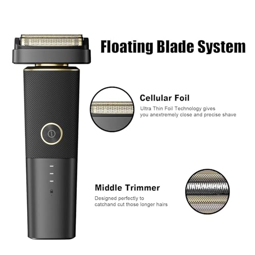 Replacement Foil & Cutter for Andis reSURGE Shaver Model 17300 - color: Black/3Pack