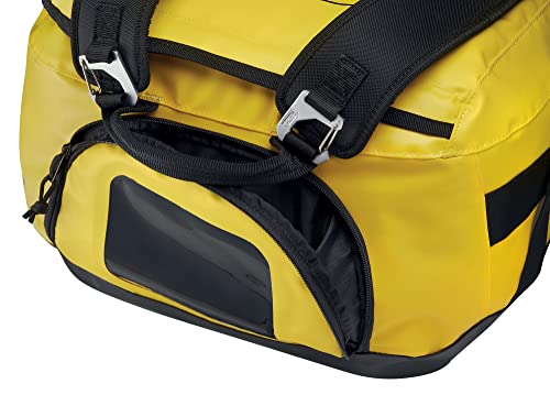 PETZL, DUFFEL 85L, Medium Capacity Transport Bag, Yellow - color: Yellow/Black