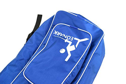 LEONARK Fencing Draw-bar Wheel Bag for Epee Saber and Foil - Hema Sword Bag Trolley Case for Fencing Suit and Mask - color: Blue A