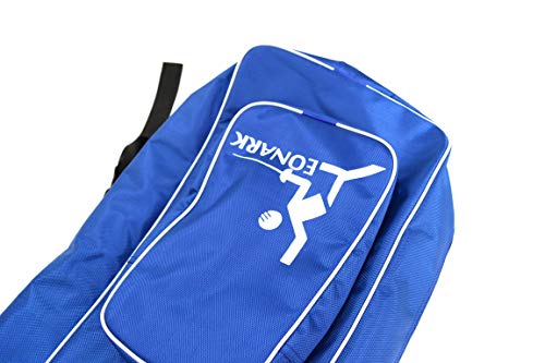 LEONARK Fencing Draw-bar Wheel Bag for Epee Saber and Foil - Hema Sword Bag Trolley Case for Fencing Suit and Mask - color: Blue A