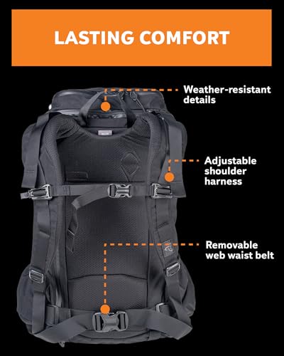 Mystery Ranch Blitz 30 Backpack – Weather-Resistant with Adjustable Harness, Removable Belt & Laptop Sleeve – Shadow, L/XL - color: Shadow, size: Large-X-Large