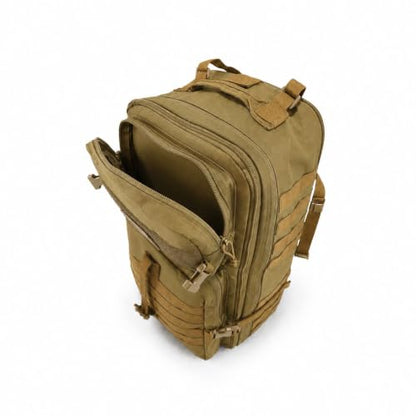 Large Coyote Tan Tactical Backpack for Men, 50L/60L/70L Expandable Military Backpack - color: Khaki
