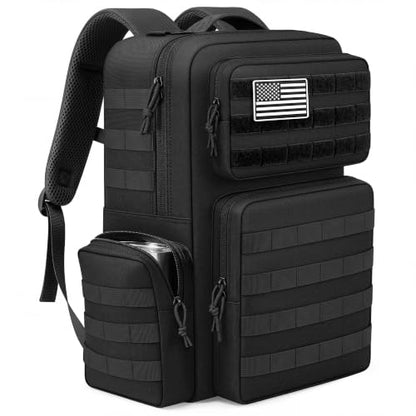 TILYMOL Military Tactical Backpack for Men & Women, 30L Assault Pack - color: Black, size: 30L
