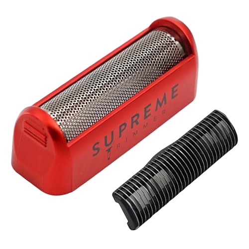 Supreme Trimmer Replacement Foil & Cutter SB11 | Hypoallergenic Foil for STF101 Solo | Red - color: Red