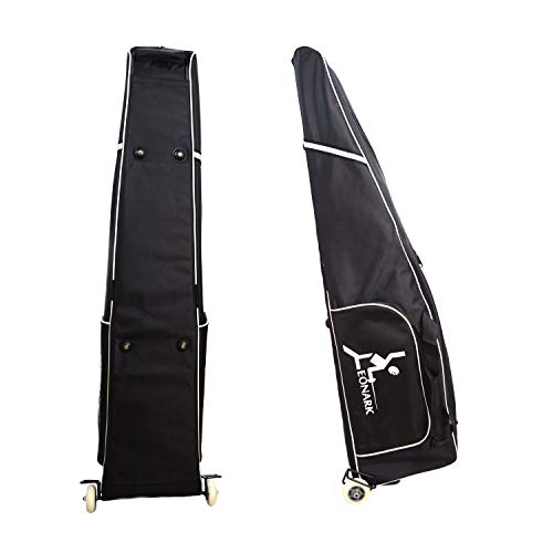 LEONARK Fencing Draw-bar Wheel Bag for Epee Saber and Foil - Hema Sword Bag Trolley Case for Fencing Suit and Mask - color: Wheeled Black