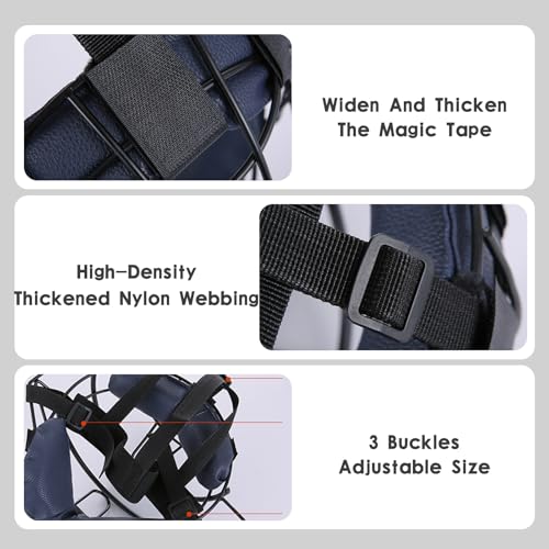 Umpire Softball Mask Straps,Elastic Catcher Mask Harness Replacement,Face Mask Strap Goalie Helmet Repair Kit for Adult Daily Training Competition