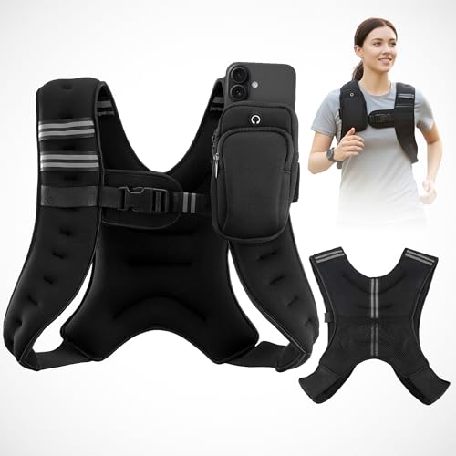 Weighted Vest for Women, 11 lb Running Vest, Breathable Material