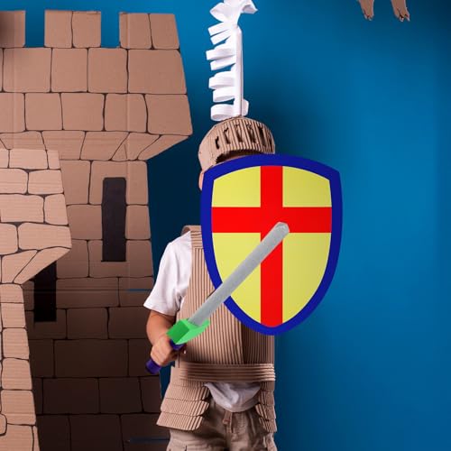 6 Set Foam Sword and Shield for Kids Medieval Knight Joust Set