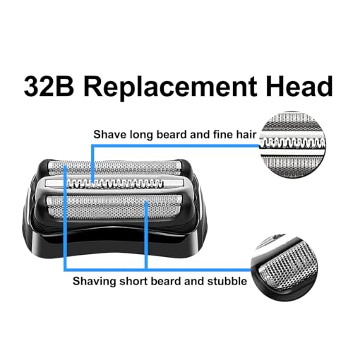 32B Series 3 Electric Shaver Replacement Head Compatible with Braun