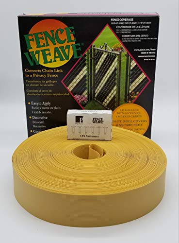 Pexco Privacy Slats for Chain Link Fence, 250 Ft, Cream Buff - color: Cream Buff