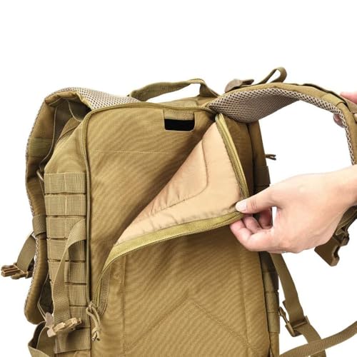Military Tactical Assault Pack Backpack Army Molle Bug Out Bag Backpacks Small Rucksack for Outdoor Hiking Camping Trekking Hunting Brown - color: Brown-tan