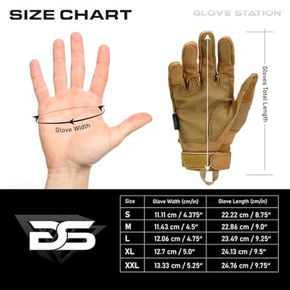 Glove Station Hard Knuckle Utility Gloves, Touchscreen, THKFF, Tan, XL - color: Tan - Hard Knuckle, size: X-Large
