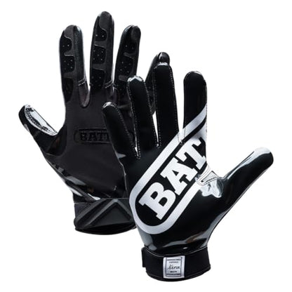 Battle Sports Double Threat Wide Receiver Gloves - color: Black, size: Adult X-Large