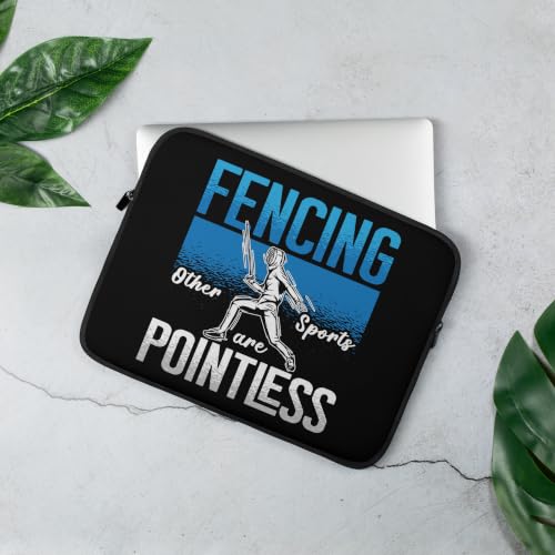 Fencing Other Sports are Sword Sport Fencing Passion Fencing Graphic Laptop Sleeve - size: 13 Inches