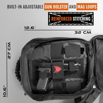 ACE Schakal Tactical Sling Gun Bag for Pistols with CCW Holster - color: Black